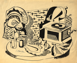<em>Arrangement with South Seas Mask and Phonograph</em>, 1930