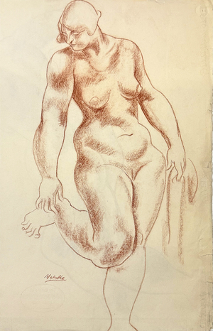 <em>Nude Looking Down to Her Right</em>, c.1925